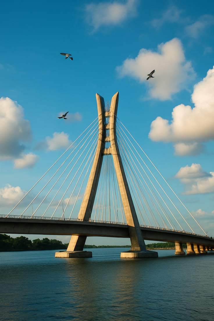 The Lekki-Ikoyi Link Bridge in Lagos
